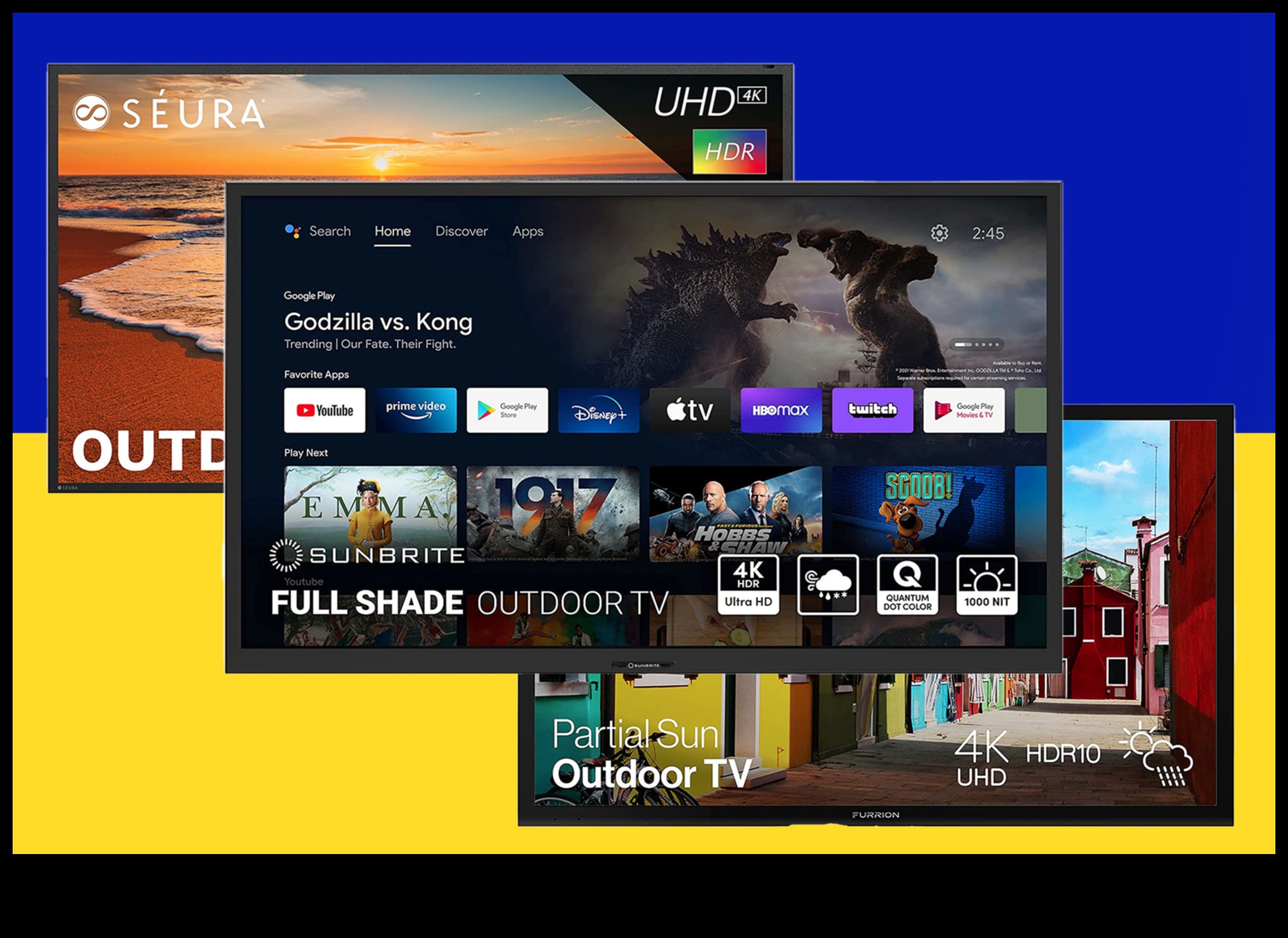 أجهزة تلفزيون العلاج البصري التي توفر أجواءً رائعة في الهواء الطلق 2 العلاج البصري: أجهزة تلفزيون ذات مشاهد محيطة مريحة وعروض طبيعية