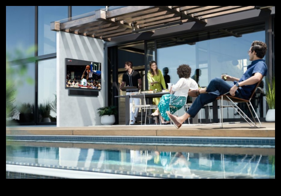واحة خارجية: أجهزة تلفزيون مقاومة للطقس للترفيه في الهواء الطلق