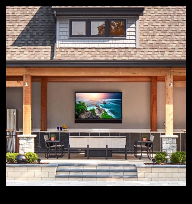 واحة خارجية: أجهزة تلفزيون مقاومة للطقس للترفيه في الهواء الطلق