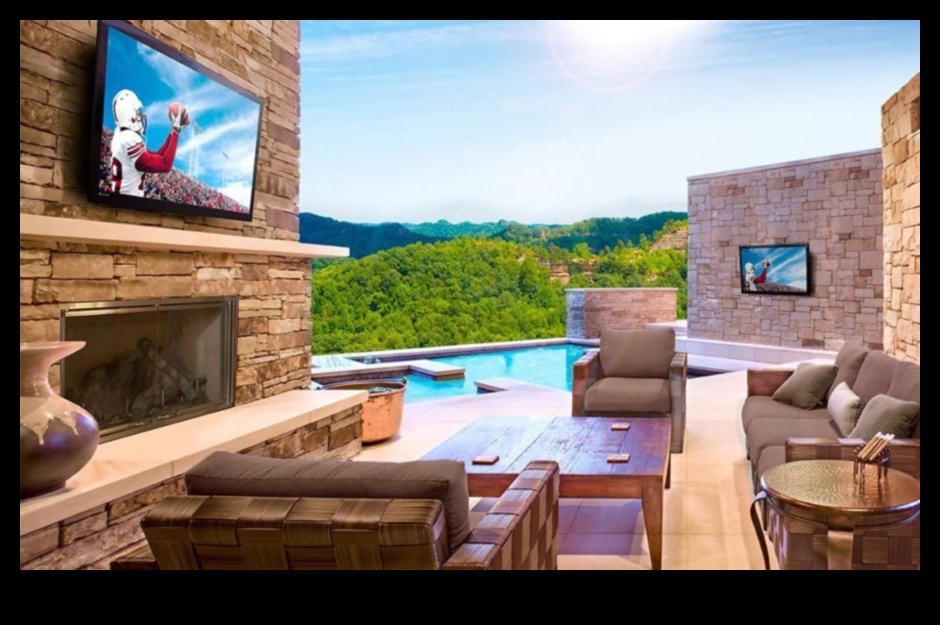 واحة خارجية: أجهزة تلفزيون مقاومة للطقس للترفيه في الهواء الطلق