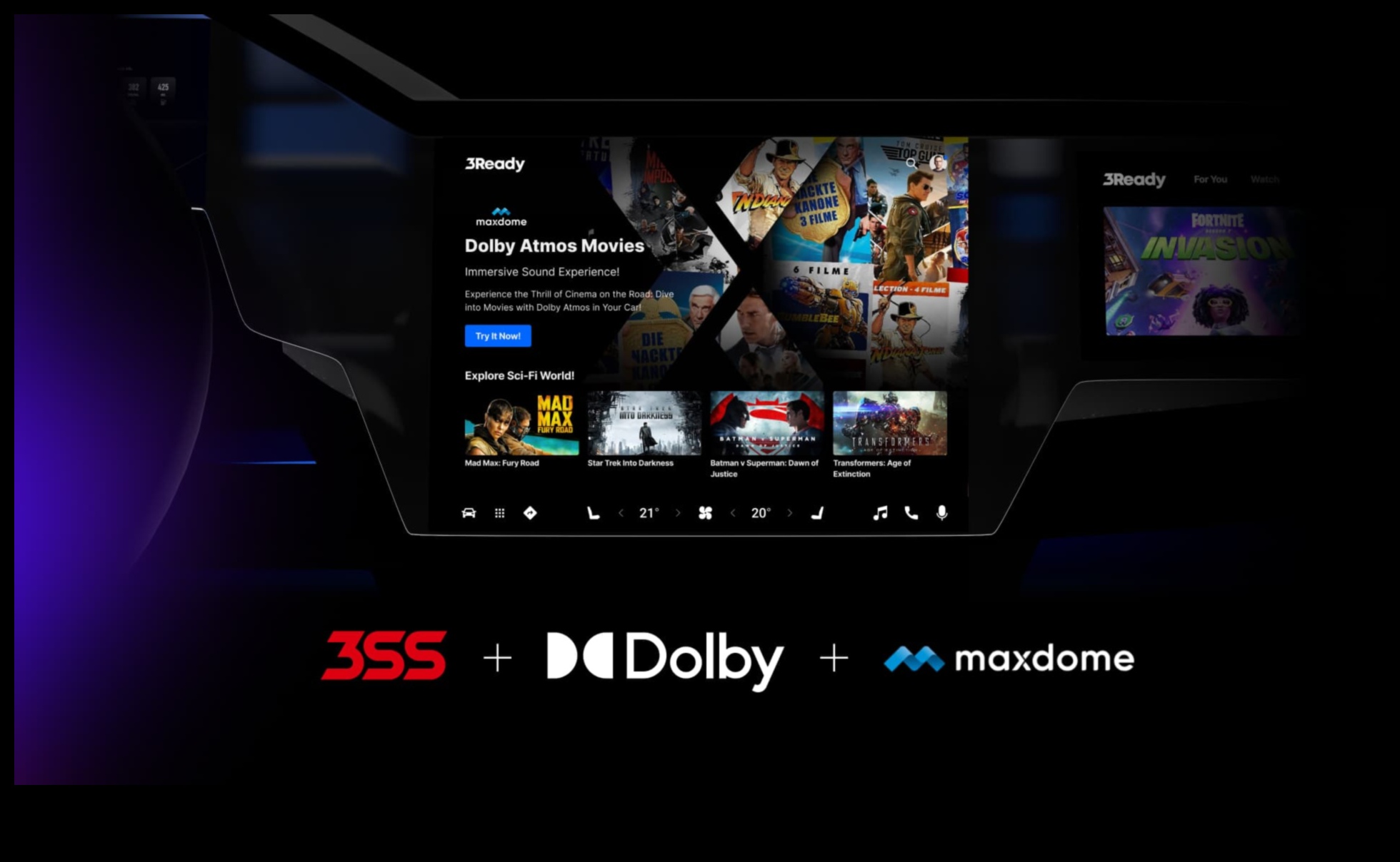 فيديو غامر داخل السيارة: إلكترونيات فيديو السيارة من أجل ترفيه جاهز للطرق