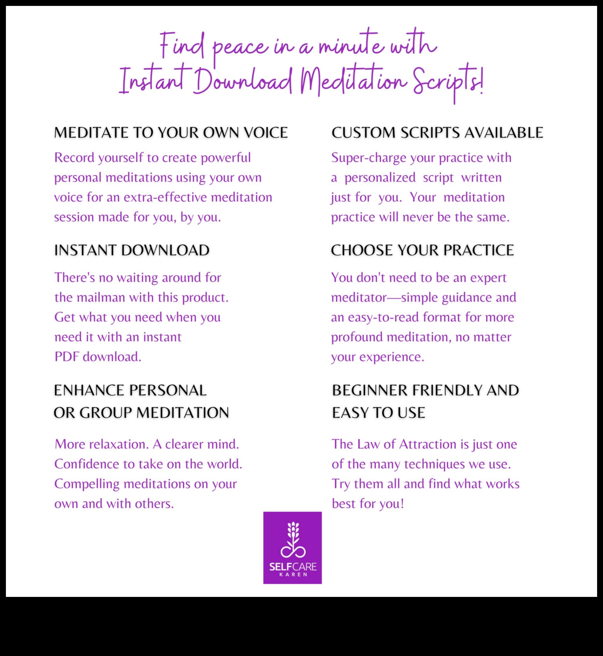 نصوص الصفاء تسترشد بالتأمل من أجل روح مسالمة 4 مخطوطات الصفاء: التأمل الموجه من أجل روح سلمية