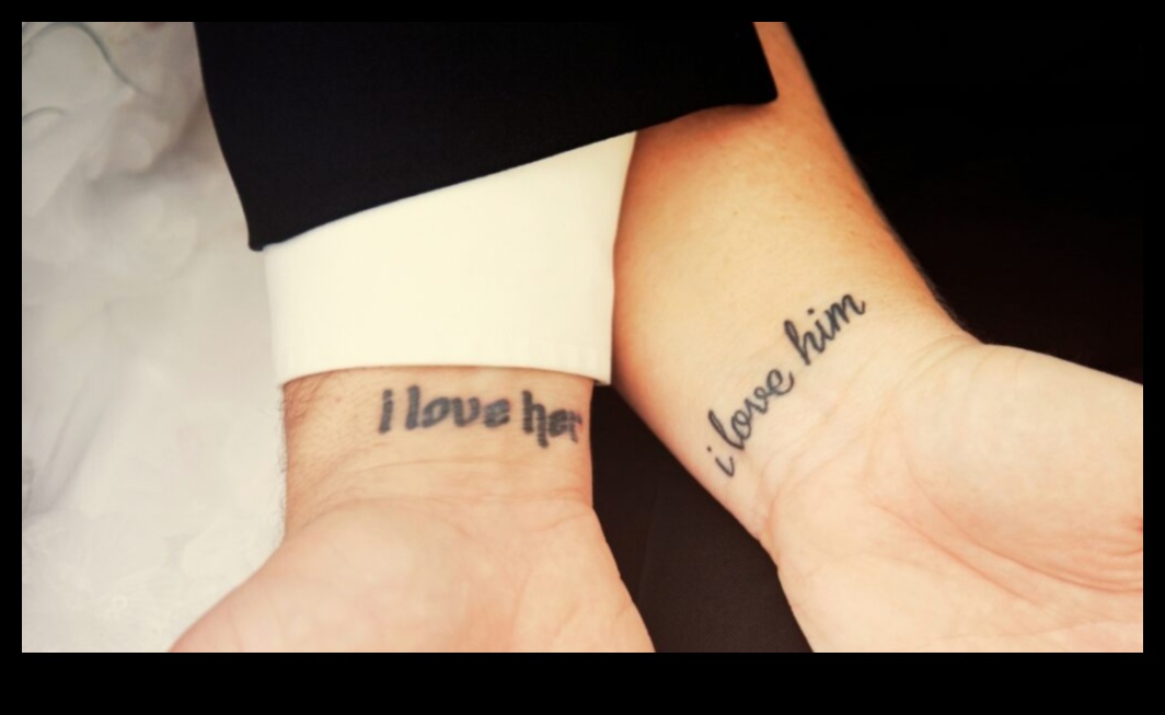 النفوس المتصلة: الوشم الزوجين يهمس حكاية الحب