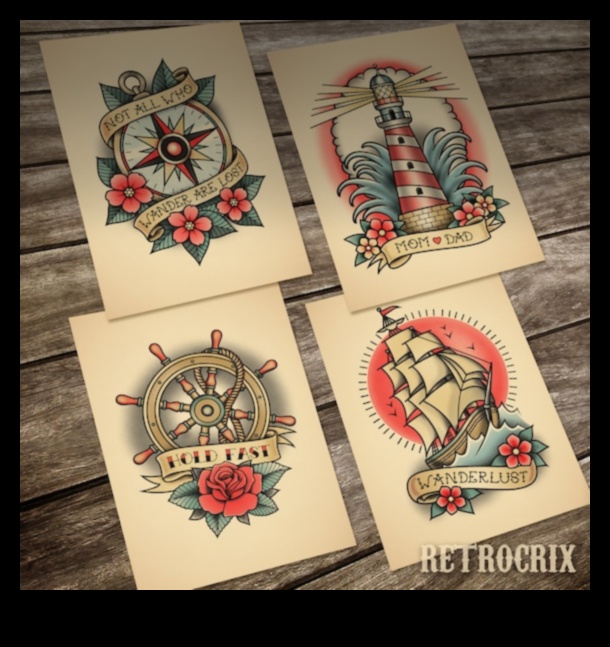 فرحة البحارة: السحر البحري للوشم التقليدي 1 فرحة البحارة: سحر بحري في الوشم التقليدي